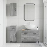 Cumpara ieftin Set de cabinet pentru baie cu 3 piese HAARLEM Sonoma gri