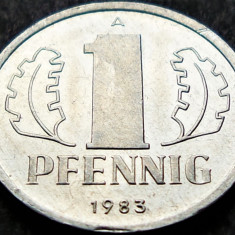 Moneda 1 PFENNIG - RD GERMANA / Germania Democrata, anul 1983 * cod 946