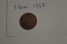 5 bani 1957 foto