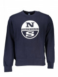 Cumpara ieftin Bluza barbati, cu imprimeu cu logo, Regular fit, bleumarin (Marime: M), North Sails