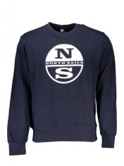 Bluza barbati, cu imprimeu cu logo, Regular fit, bleumarin (Marime: L) foto