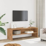 Gossi dulap tv, stejar artizanal, 120x40x40 cm, lemn prelucrat