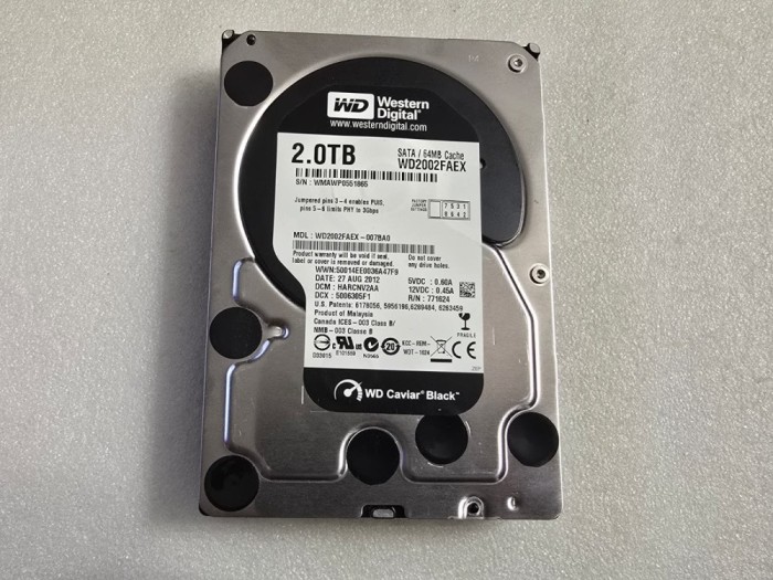 Hard disk desktop WD Black 2TB SATA-III 7200 RPM 64MB WD2002FAEX