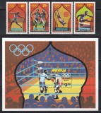 Antigua 1980 - Jocurile Olimpice - Moscova, , Serie + Colita, MNH