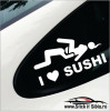 I Love Sushi - Stickere Auto