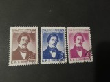 Seria Albania 1957 - Naum Veqilharxhi, Patriot, Renașterea Albaneză, 3v, Ștampilată -A333, Stampilat