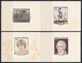 Centrafricana 1982 - Aniversări, 4 Colite DE LUX NDT, RARE, MNH