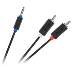 Cablu Cabletech Standard Jack 3.5 Tata - 2RCA Tata 1 m