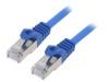 Patch Cord S/FTP Cat 6a Cupru LSZH Albastru 1m, Gembird
