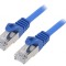 Patch Cord S/FTP Cat 6a Cupru LSZH Albastru 1m
