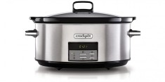 Slow cooker Crock-Pot CSC063X-01, 7.5 L, digital, vas ceramica, capac de sticla, inox - RESIGILAT