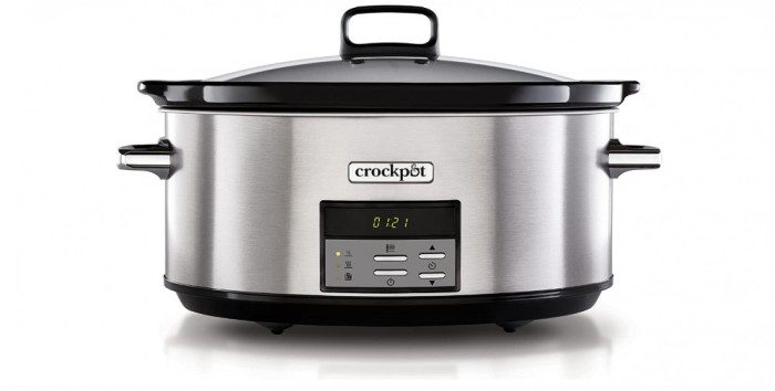 Slow cooker Crock-Pot CSC063X-01, 7.5 L, digital, vas ceramica, capac de sticla, inox - RESIGILAT