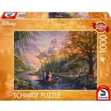 Puzzle 1000 piese, Thomas Kinkade - Disney - Pocahontas, Schimdt
