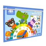 Cumpara ieftin Puzzle magnetic, educativ, 15 piese, Wisdom Cool Fort