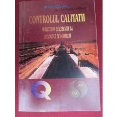 Controlul calitatii proceselor de executie la lucrarile de drumuri-Stefan Vicoleanu