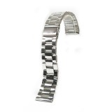 Cumpara ieftin Bratara de ceas Argintie cu butoane laterale 22mm MT4763