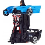 AUTO ROBOT AUTOBOT RC MAȘINĂ CU TELECOMANDĂ SE ILUMINEAZĂ ȘI EMITE SUNETE MAȘINĂ DE JUCĂRIE 2 &Icirc;N 1