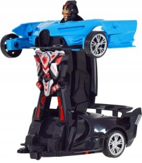 AUTO ROBOT AUTOBOT RC MAȘINĂ CU TELECOMANDĂ SE ILUMINEAZĂ ȘI EMITE SUNETE MAȘINĂ DE JUCĂRIE 2 &Icirc;N 1