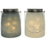 Cumpara ieftin Decoratiune - LED Frosted Snowflake Glass - Warm White - mai multe culori | Kaemingk