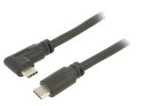 Cablu USB 3.2 USB C la USB C unghi 5m negru 5Gbps