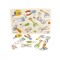 Puzzle incastru, 9 piese, unelte, din lemn, cu maner, + 3 ani