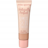 Fond de Ten Miss Sporty, Naturally Perfect, 201 Pink Beige, 30 ml, Fond pentru Ten, Fonduri de Ten, Fond de Ten Mat