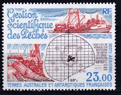 DB1 Colonii TAAF Terit Antarctice Franta 1994 Managementul Stiintific al Pescuitului 1 v. MNH foto