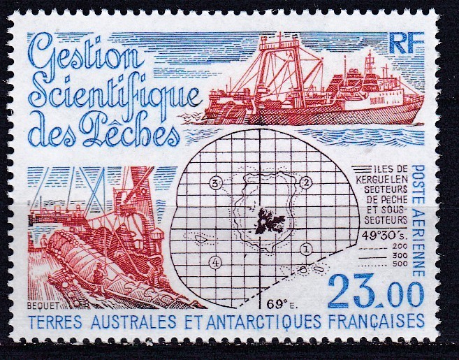 DB1 Colonii TAAF Terit Antarctice Franta 1994 Managementul Stiintific al Pescuitului 1 v. MNH