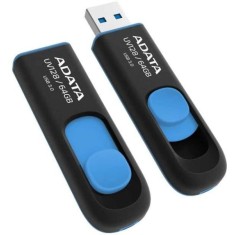 ADATA AUV128 64GB USB 3.2 Gen1, retractabil, negru albastru