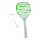 Cumpara ieftin Paleta anti-insecte cu lanterna, Esperanza Insect Killer Swatter 3in1 Bluntman, 95596, alb cu verde