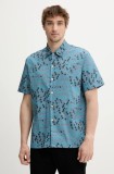 PS Paul Smith cămașă din bumbac culoarea turcoaz, regular, M2R.695U.P22315