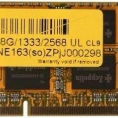 Memorie Laptop Zeppelin 8GB DDR3 PC3 10600S 1333 Mhz CL9