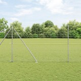 vidaXL Gard de c&acirc;mp 1.6x25 m din oțel galvanizat