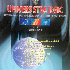 UNIVERS STRATEGIC - REVISTĂ UNIVERSITARĂ ROMÂNĂ DE STUDII DE SECURITATE