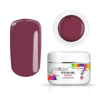 Inginails gel colorat UV/LED - Ruby Wine, 5g foto