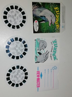 LOT 3 DIAPOZITIVE CIRCULARE 3D VIEW MASTER - FLIPPER foto