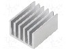 Radiator extrudat, aluminiu, 25mm x 21mm, aluminiu, FISCHER ELEKTRONIK - SK 653 25 AL