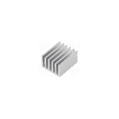 Radiator extrudat, aluminiu, 25mm x 21mm, aluminiu, FISCHER ELEKTRONIK - SK 653 25 AL