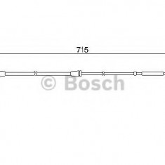 Senzor de avertizare,uzura placute de frana BMW X5 (E53) (2000 - 2006) BOSCH 1 987 474 946