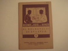 Regimul de viata si de munca al bolnavului de epilepsie 1957 foto