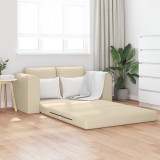 VidaXL Canapea Pat 2 &icirc;n 1 Crem 148x71x83 cm Fabric