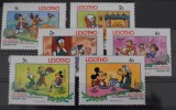 TS23/11 Timbre Serie Lesotho - Disney animatie, Stampilat