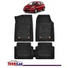 Covorase Auto TeamCar&reg; Tip Tavita Compatibile Toyota Yaris Generatia III (2011&ndash;2020) Negru Material Rezistent, Cauciuc