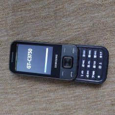 Telefon rar Samsung C3750 Slide Black Liber retea livrare gratuita!