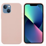 Husa protectie flippy compatibila cu apple iphone 13 pro max liquid silicone roz