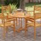 vidaXL Blat de masă rotund, 90 cm, lemn masiv de tec, 2,5 cm