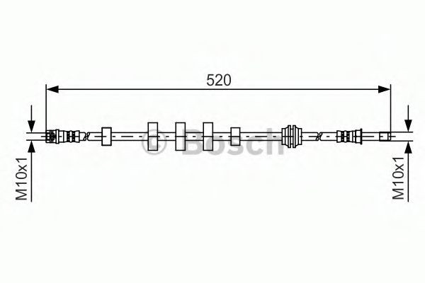 Conducta / cablu frana AUDI A4 Avant (8K5, B8) (2007 - 2015) BOSCH 1 987 481 431