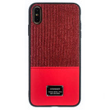 Husa Magnetica iPhone XS Max Rosu Glitter CTK