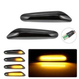 Set 2 semnalizari dinamice LED aripa BMW (E46 E90 E60 X1 X3 X5) CANBUS fumurii