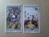 Serie Camerun 1977 - Pasari , 2 valori stampilate